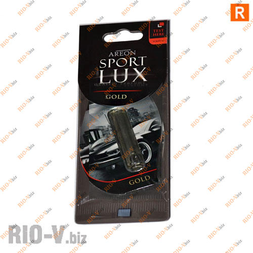 Фотография Освежитель салона на зеркало жидкий 5 мл Gold (золото) Sport Lux Liquid Areon