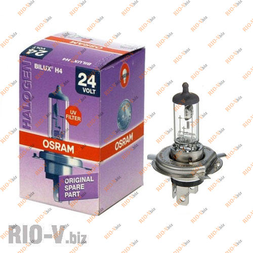 Фотография Автолампа Osram H4 (75/70) P43-38 24V