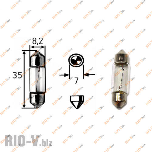 Лампа салона 35 мм C5W 12V Osram Фотография Лампа салона 35 мм C5W 12V Osram