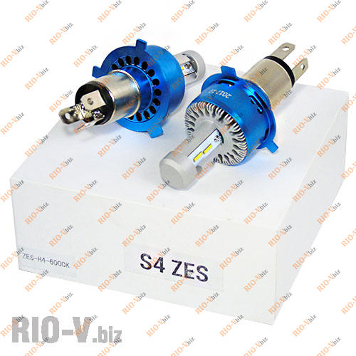 Фотография Лампа LED S4 H4 H/L 12V 6000K (к-т 2 шт) ZES LDD
