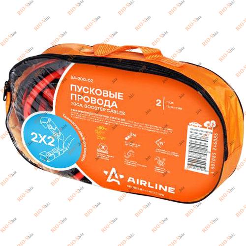 Фотография Провода прикуривания аккумулятора 200 А 2 м Аирлайн