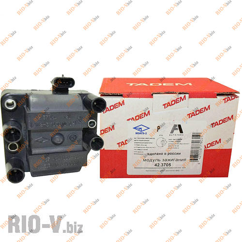 Фотография Модуль зажигания 21073, 2108, 2109, 21099, 2110, 2111, 2112, 21214, 2123 4 контакта (катушка) Омега-Москва