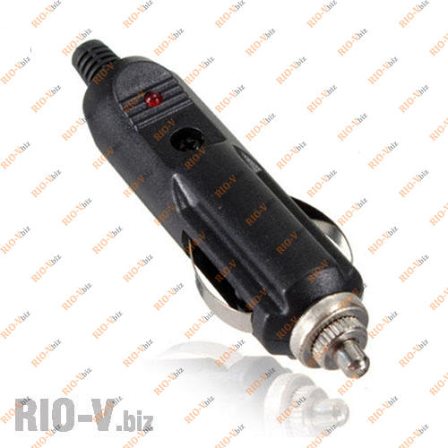 Фотография Штекер прикуривателя с диодом и предохранителем