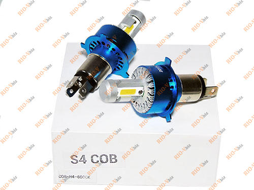 Фотография Лампа LED S4 H4 12V 6000K (к-т 2 шт) COB LDD