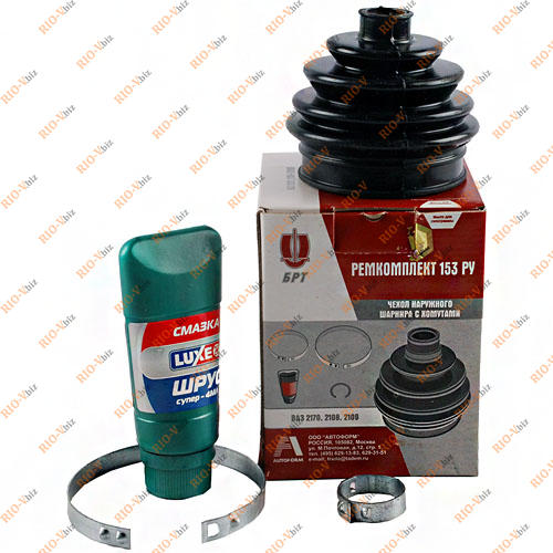 Фотография Пильник шруса 2108 зовніш (к-т хомути, мастило) БРТ