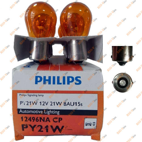 Лампа повороту помаранчева PY21W 12V Philips Фотография Лампа повороту помаранчева PY21W 12V Philips