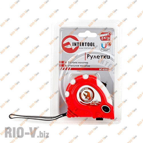 Рулетка 3 м * 16 мм Intertool Фотография Рулетка 3 м * 16 мм Intertool