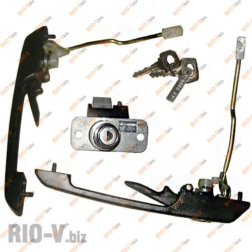 Фотография Ручка 2109 двері (передні ручки + замок багажника) ДААЗ