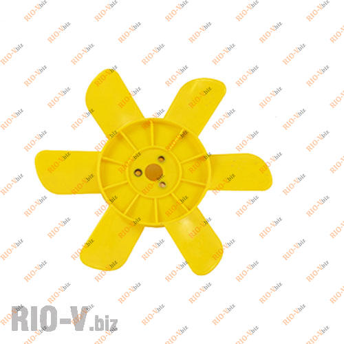 Фотография Крильчатка вентилятора 2101 6 лопаті жовтий Сизрань