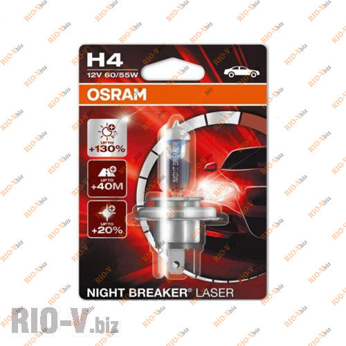 Лампа Н4 12V Р43 60 / 55W Osram +130 NIGHT BREAKER Фотография Лампа Н4 12V Р43 60 / 55W Osram +130 NIGHT BREAKER