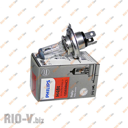 Лампа H4 12V Р43 100 / 90W Philips Ралі Фотография Лампа H4 12V Р43 100 / 90W Philips Ралі