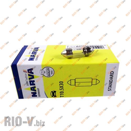 Лампа салону 28 мм C10W 12V Narva Фотография Лампа салону 28 мм C10W 12V Narva