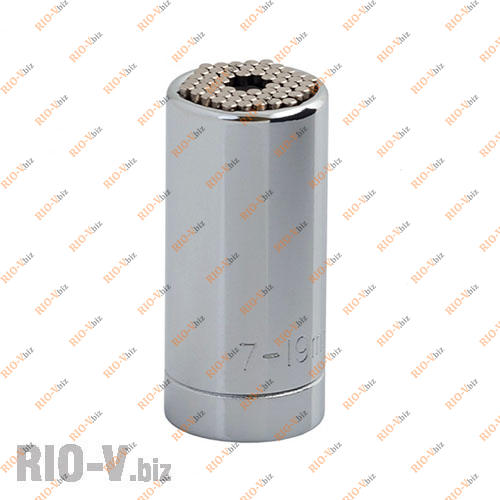 Фотография Головка торцева універсальна 3/8 7-19 мм Miol