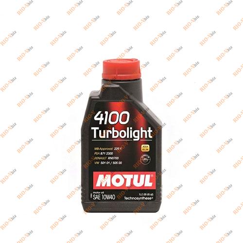 Фотография Масло MOTUL 10W-40 1л Turbolight 4100