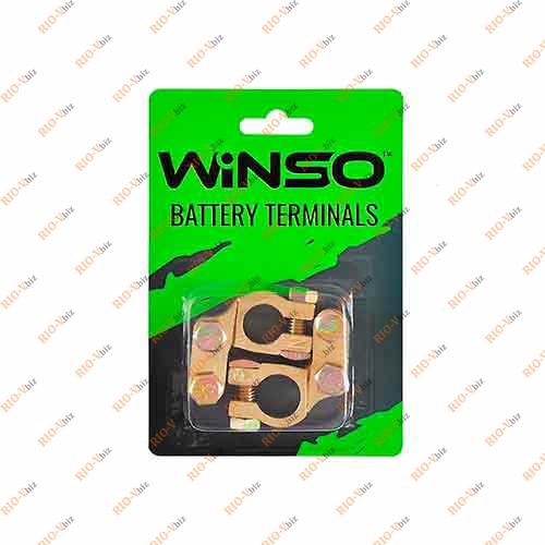 Клеми акумуляторні Winso латунь 190гр (2шт.) Фотография Клеми акумуляторні Winso латунь 190гр (2шт.)