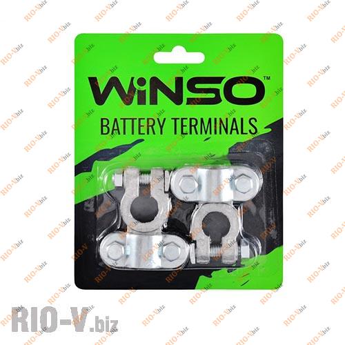 Клеми акумуляторні Winso свинець 310гр (2шт.) Фотография Клеми акумуляторні Winso свинець 310гр (2шт.)