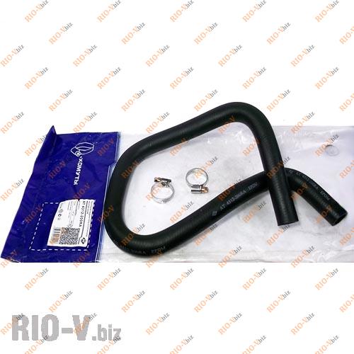 Фотография Патрубок обігрівача Ланос 1.5 підвідний + хомути (грубки) AT