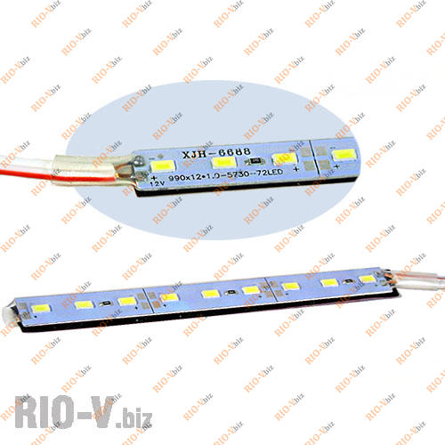 Фотография Світлодіодна стрічка на металі 25см Біла