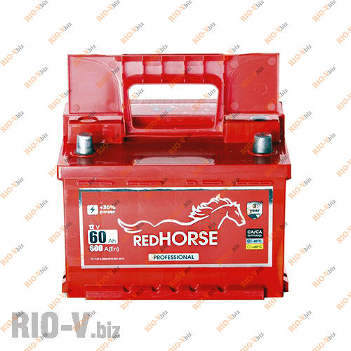 Акумулятор 60А + правий 600А RED HORSE Фотография Акумулятор 60А + правий 600А RED HORSE