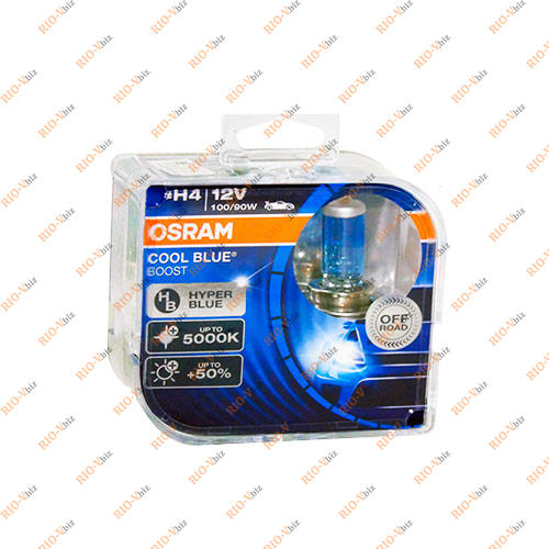 Лампа H4 12V Р43 100 / 90W Osram Cool Blue Boost Фотография Лампа H4 12V Р43 100 / 90W Osram Cool Blue Boost