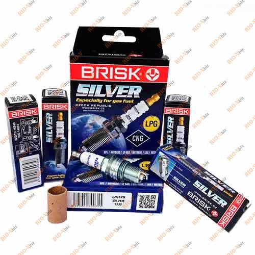 Свічки Brisk Silver 2110 16V Фотография Свічки Brisk Silver 2110 16V