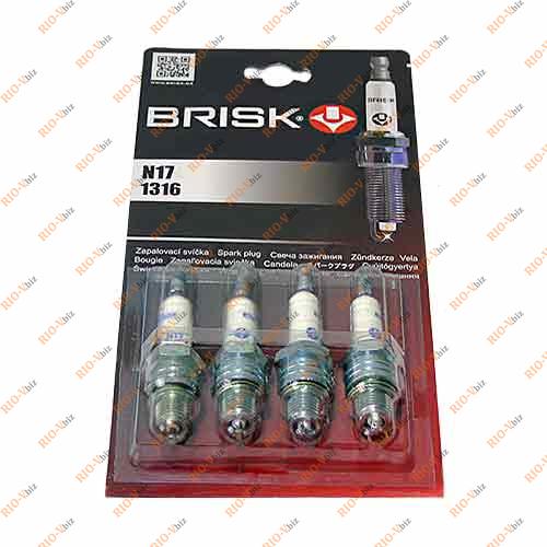 Свічки Brisk Super-17 402 дв Фотография Свічки Brisk Super-17 402 дв