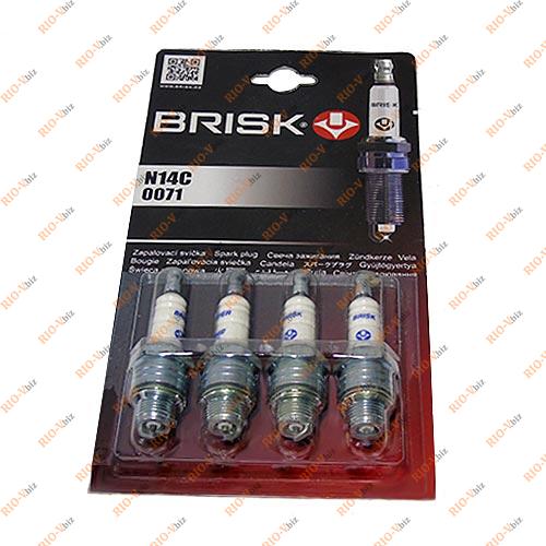 Свічки Brisk Super-14 ЗАЗ-968М Фотография Свічки Brisk Super-14 ЗАЗ-968М