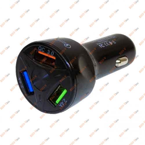 Автомобильное зарядное устройство APD-369 (12-32V_5V/3+2A,12V/1.8A, 3USB) Фотография Автомобильное зарядное устройство APD-369 (12-32V_5V/3+2A,12V/1.8A, 3USB)