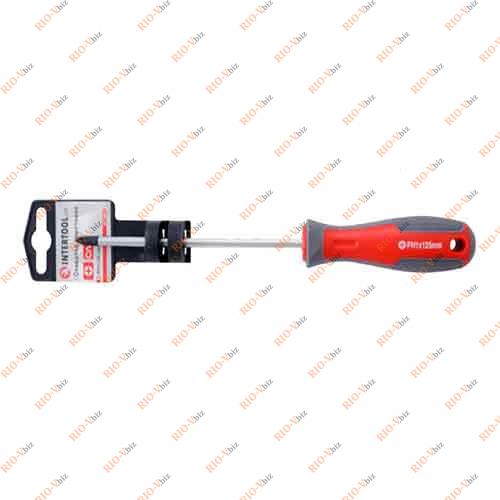 Викрутка Intertool-PH1 x 125 мм PRO (VT-3317) Фотография Викрутка Intertool-PH1 x 125 мм PRO (VT-3317)