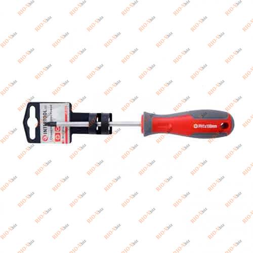 Викрутка Intertool-PH1 x 100 мм PRO (VT-3316) Фотография Викрутка Intertool-PH1 x 100 мм PRO (VT-3316)