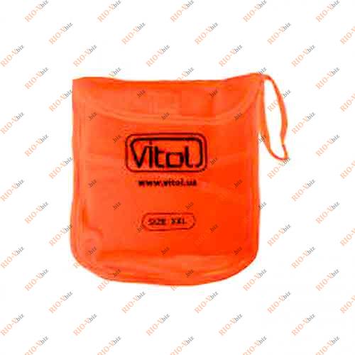 Фотография Жилет безопасности светоотражающий оранжевый в упаковки мешочек Vitol