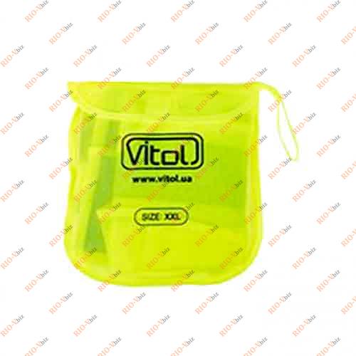 Фотография Жилет безопасности светоотражающий желтый в упаковки мешочек Vitol