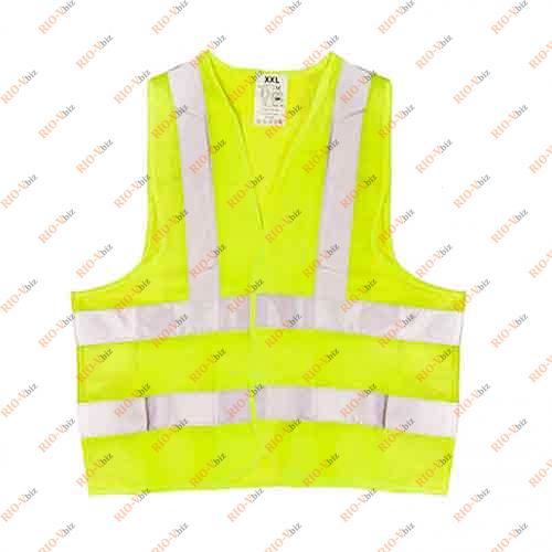 Фотография Жилет безопасности светоотражающий желтый в упаковки мешочек Vitol