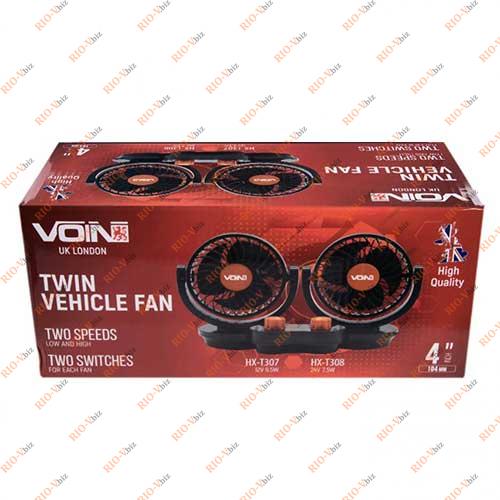 Фотография Вентилятор автомобільний подвійний 12V Voin