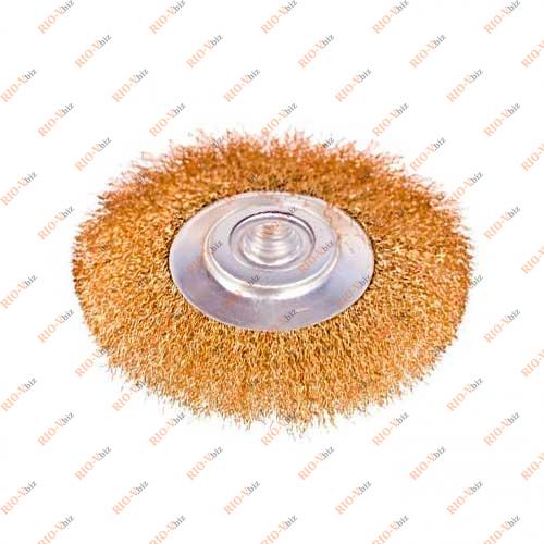 Фотография Щетка конусная витая проволока 115мм, М14х2 Alloid