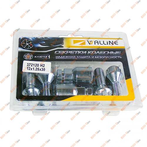 Фотография Болт колесный секретный М 12х1,25х30 хром конус 2101 титан