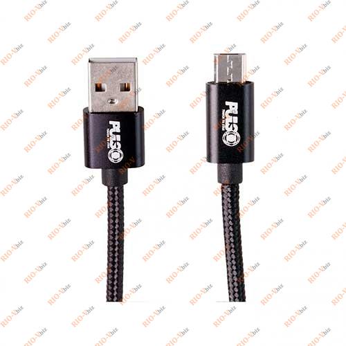Фотография Кабель USB micro 3А, 2м чорний CC-1802M BK PULSO