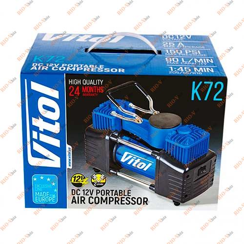 Фотография Компрессор K-72 двухцилиндровый 90 л/мин Vitol