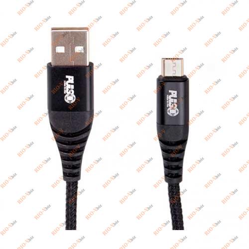 Фотография Кабель USB Micro 3А, 1м черный быстрая зарядка CC-4201M BK PULSO