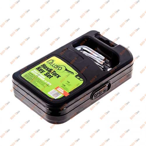 Фотография Набор Г-образных ключей звездочки и шестигранников 18 ед Alloid