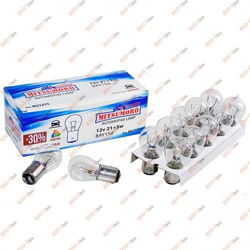 Лампа двоконтактна P21/5W 12V BAY15d Mitsumoro Фотография Лампа двоконтактна P21/5W 12V BAY15d Mitsumoro