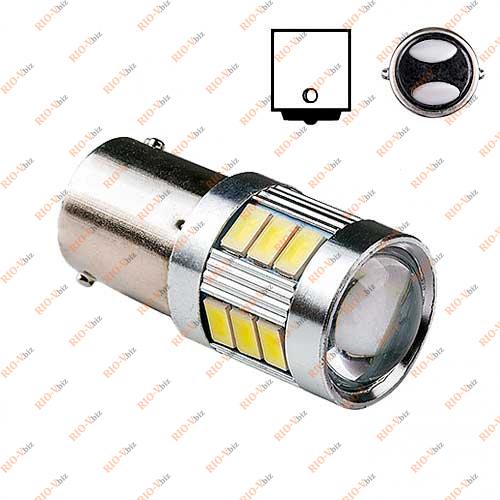 Лампа двоконтактна LED P21 12V 18SMD-5730 2W PULSO Фотография Лампа двоконтактна LED P21 12V 18SMD-5730 2W PULSO