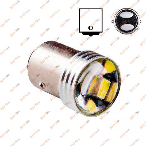 Лампа двоконтактна LED P21 12V 15SMD-7020 1.5W PULSO Фотография Лампа двоконтактна LED P21 12V 15SMD-7020 1.5W PULSO