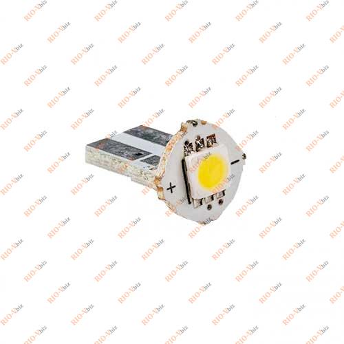 Лампа б / ц LED Т10 12V 1 діод 0.5W біла дод.опір PULSO Фотография Лампа б / ц LED Т10 12V 1 діод 0.5W біла дод.опір PULSO
