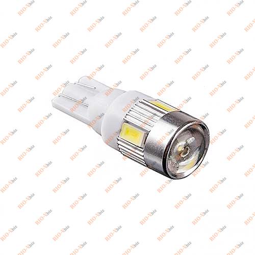 Лампочка використана світлодіодний Т10 12В 6SMD-5630 1W 240lm білий PULSO Фотография Лампочка використана світлодіодний Т10 12В 6SMD-5630 1W 240lm білий PULSO