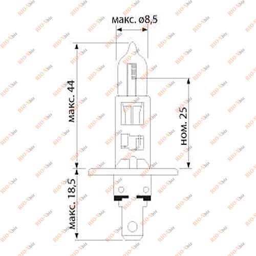 Фотография Лампа H3 12V 55W ДИАЛУЧ