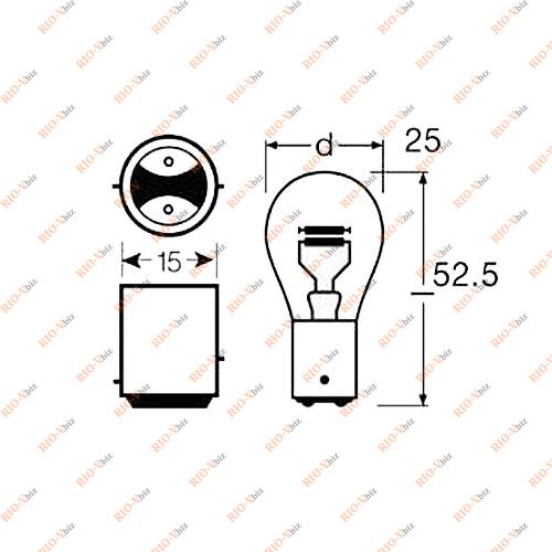 Фотография Лампа поворота оранжевая PY21W 12V ДИАЛУЧ иномарка