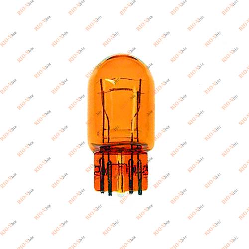 Лампа б/ц W21W5V 12V велика 2 конт жовта 92217Y Amber ДІАЛУЧ Фотография Лампа б/ц W21W5V 12V велика 2 конт жовта 92217Y Amber ДІАЛУЧ