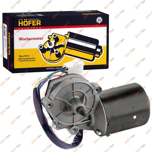 Фотография Моторедуктор стеклоочистителя передний 12 мм (мотор дворников) 2108, 2109, 21099, 2113, 2114, 2115, 2141 HOFER