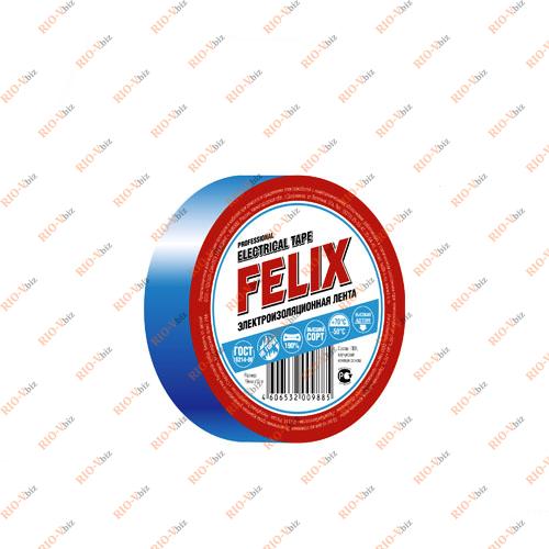 Ізоляційна стрічка 19 мм х 10 м синя FELIX Фотография Ізоляційна стрічка 19 мм х 10 м синя FELIX